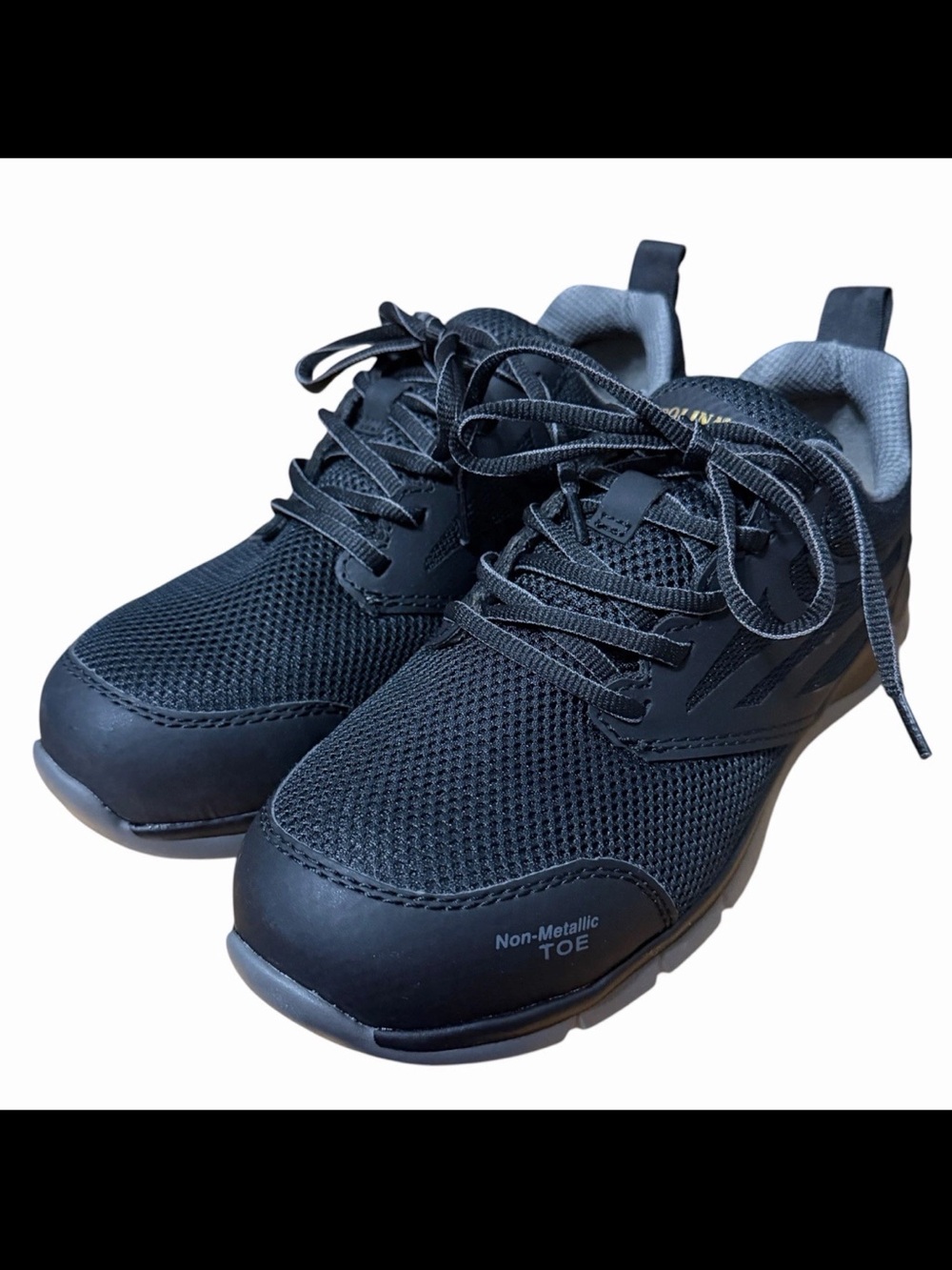 Carolina CA1940 Women’s Black Safety Toe Work Shoes SZ 8W Lytning Slip Resistant